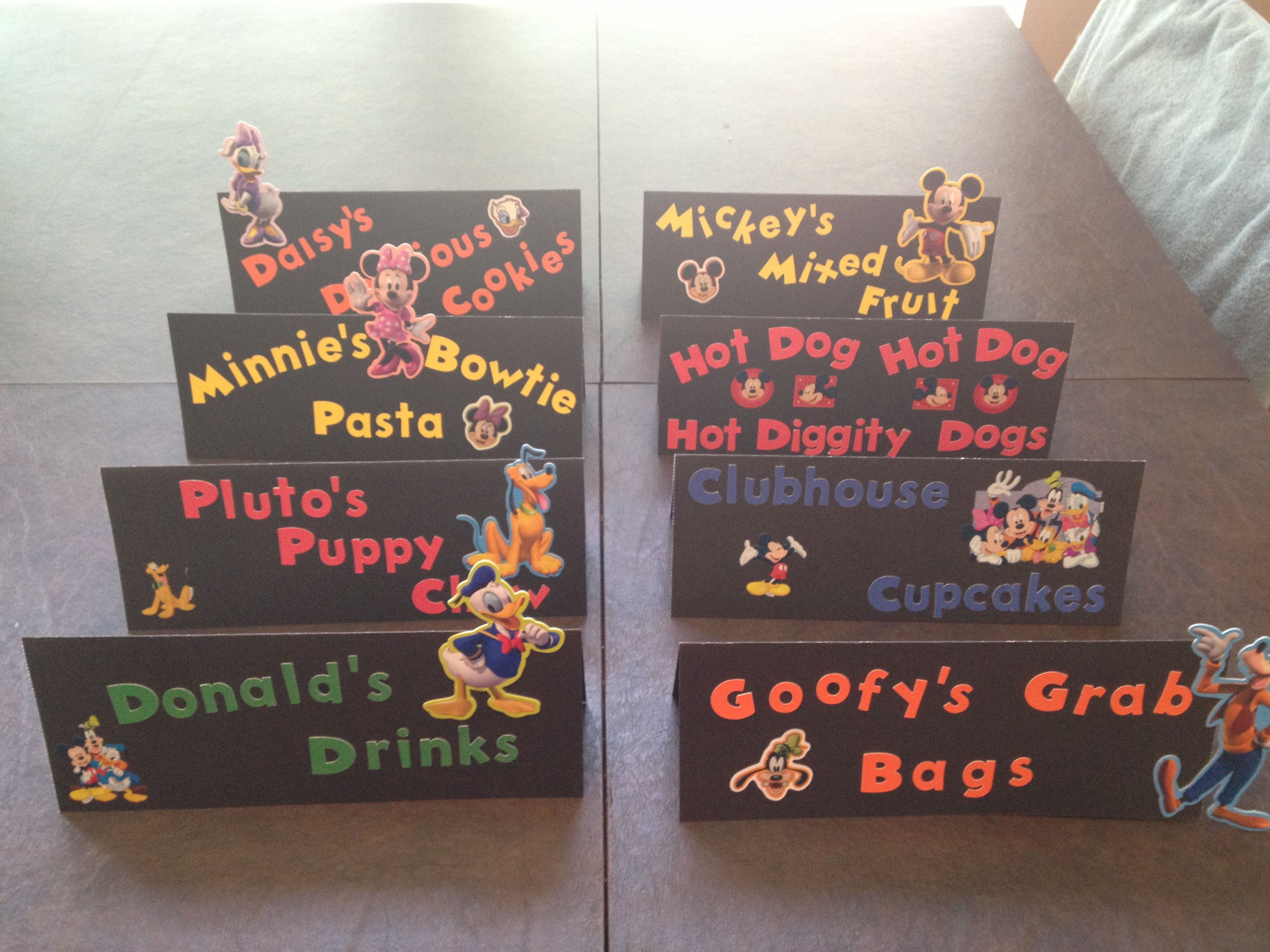 Mickey mouse goofy food game